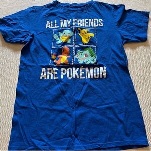 Pokemon Cotton short sleeve Tee Blue
